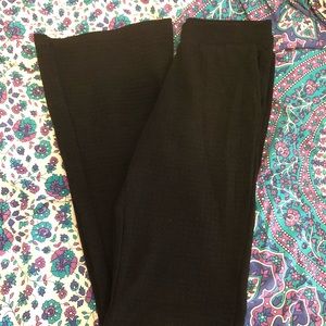 Black Textured Palazzo Pants